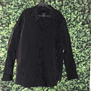 ATTENTION Men’s Striped Dress Casual Shirt Sz XL GUC